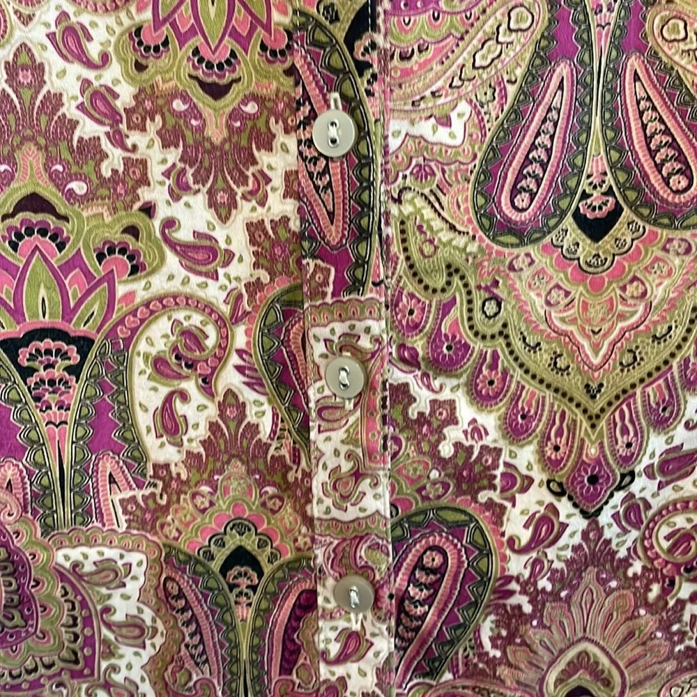 ‼️LAST CALL‼️212 Collection Paisley 3/4 Sleeve Blouse - Picture 7 of 10